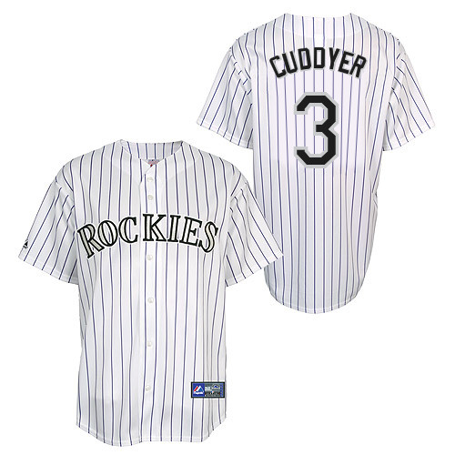 Michael Cuddyer #3 Youth Baseball Jersey-Colorado Rockies Authentic Home White Cool Base MLB Jersey
